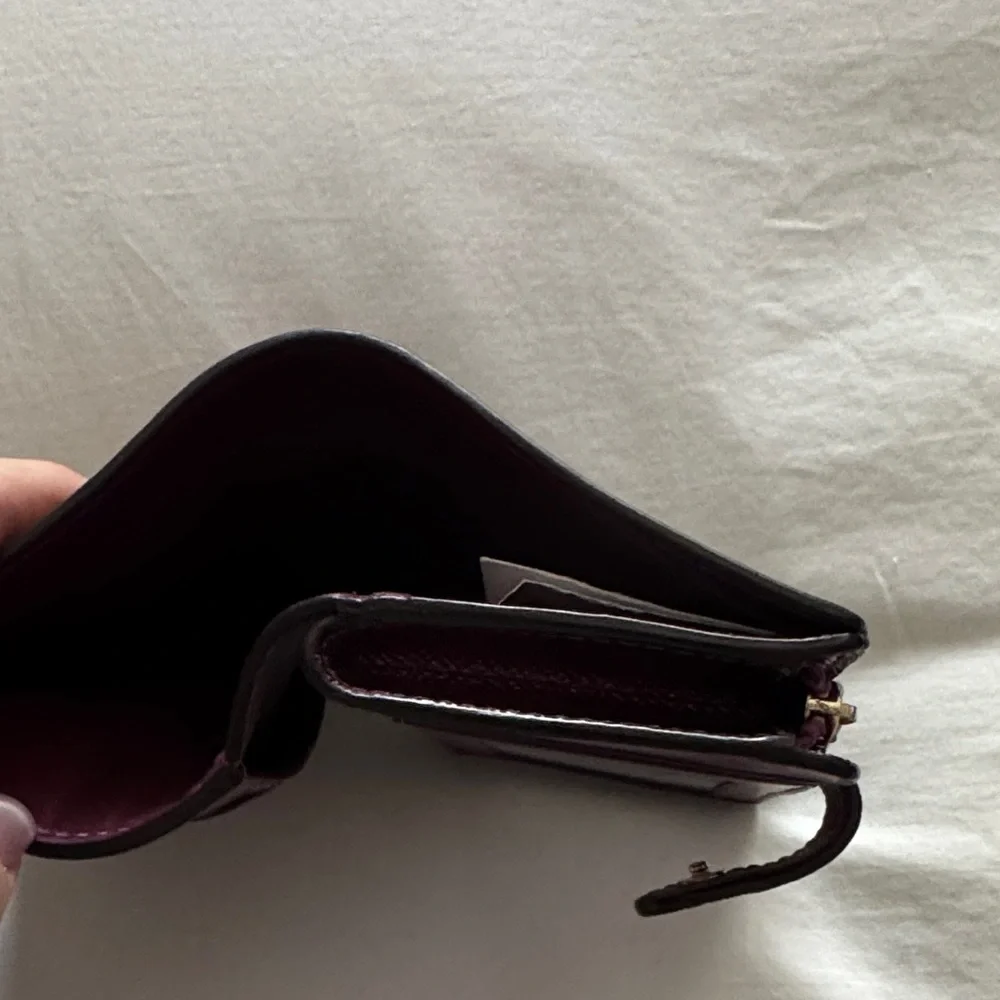 Coach Brown Wallet with Metallic Pink Accent - Picture 4 of 5